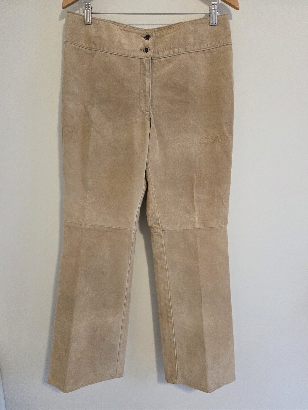 Skotts Suede Vintage Tan Washable Suede Bootcut Pants